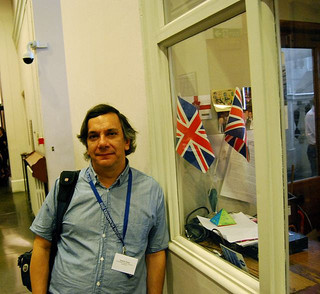 Ernesto Priani (UNAM) during DH2010, King's College London